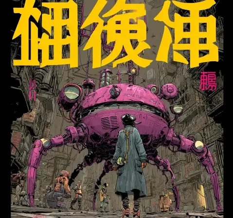 《剑与蔷薇》封面：骑士手持长剑站在蔷薇花园